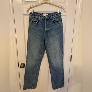 Reformation Cynthia High Rise Straight Long Jeans